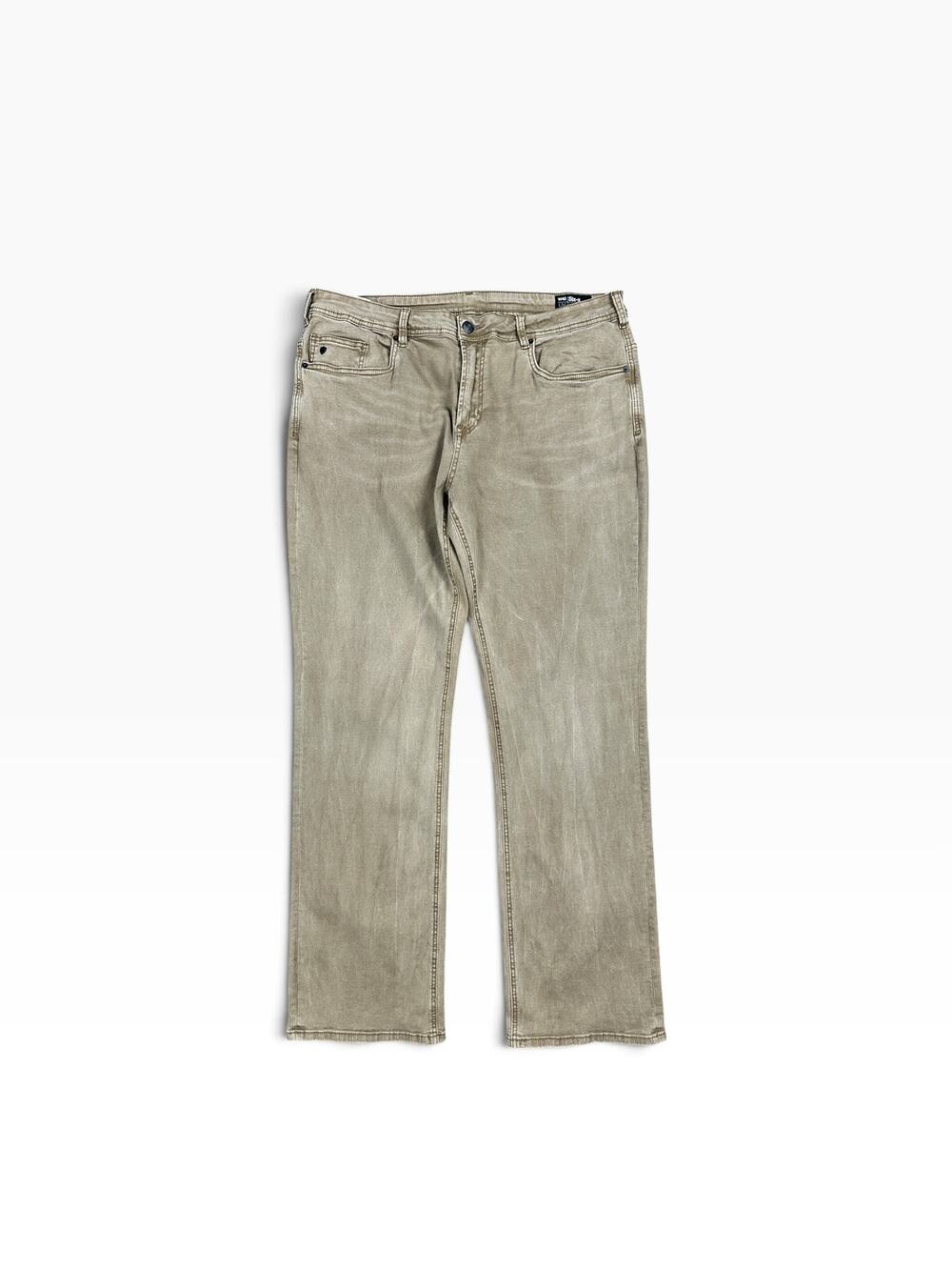 Buffalo David Bitton Six-x Straight Stretch Jeans Tan — Size 40x34